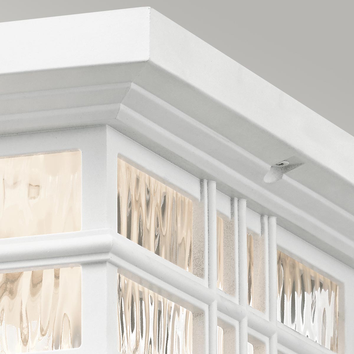 Kichler Beacon Square 2 Light Flush White
