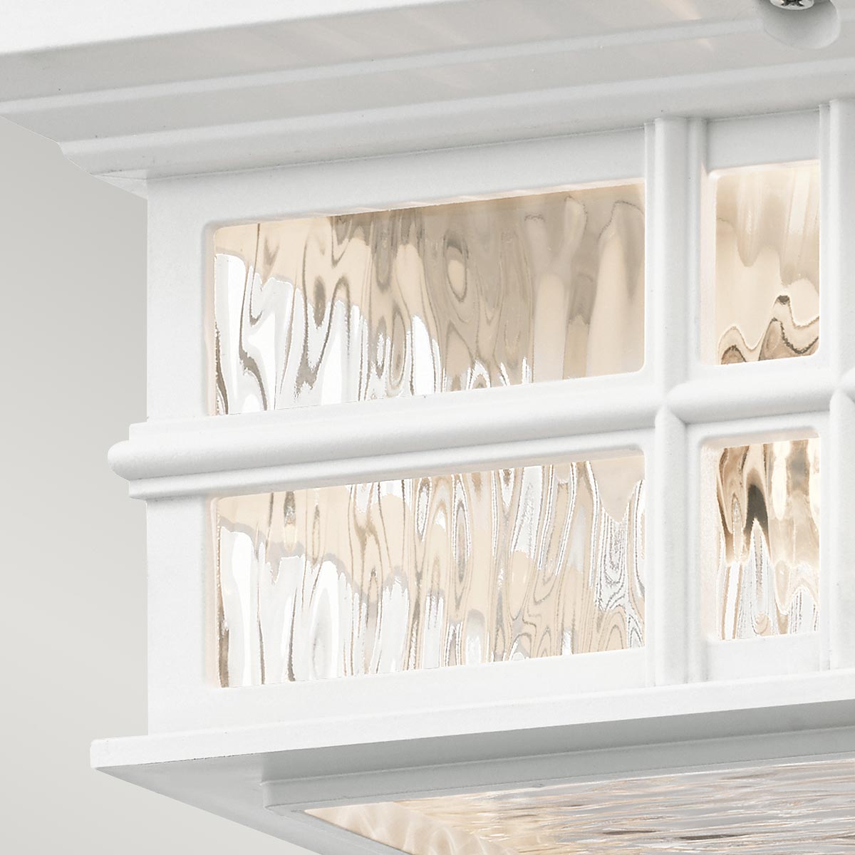 Kichler Beacon Square 2 Light Flush White