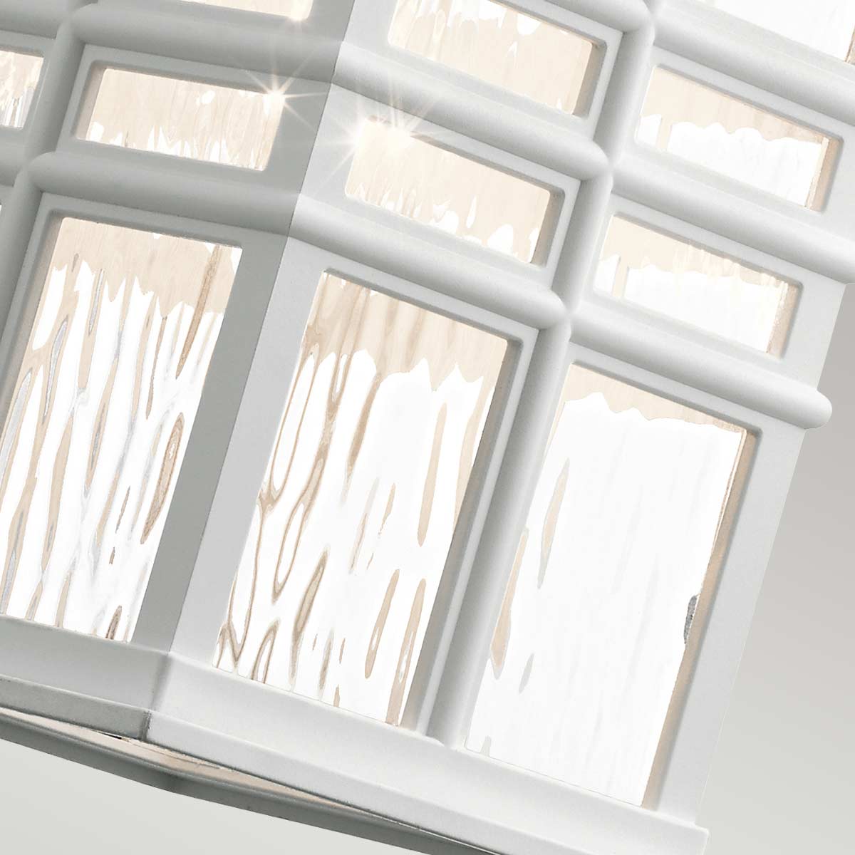 Kichler Beacon Square 1 Light Medium Wall Lantern White