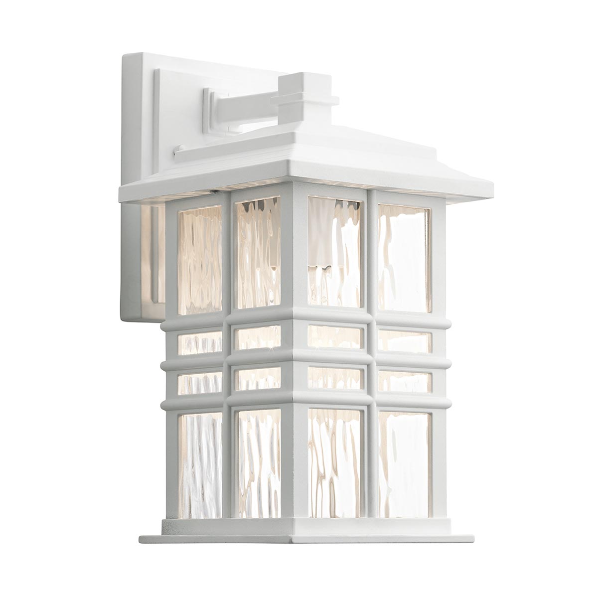 Kichler Beacon Square 1 Light Small Wall Lantern White
