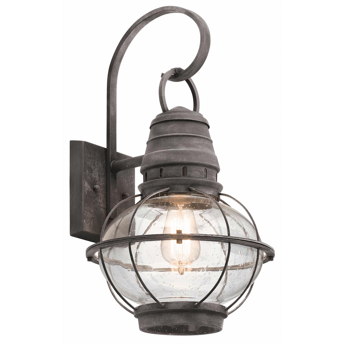 Kichler Bridgepoint 1 Light Large Wall Lantern Grey