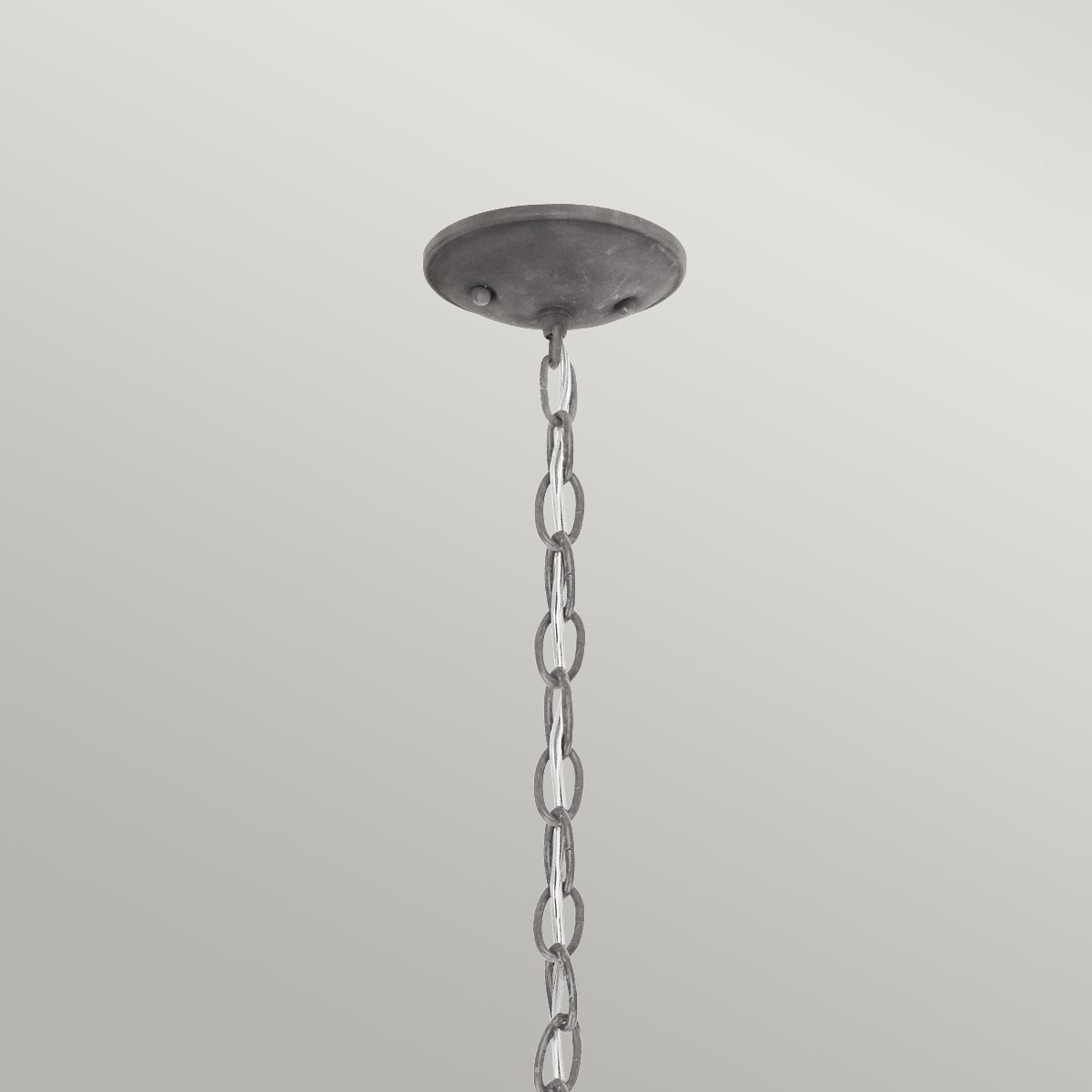 Kichler Bridge Point 1 Light Small Chain Lantern Grey
