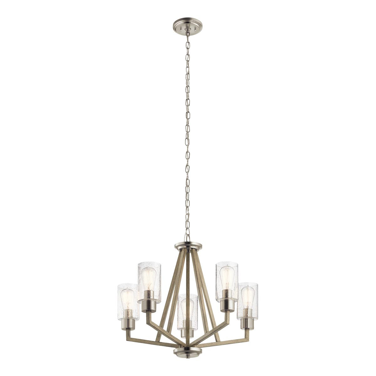 Kichler Deryn 5 Light Chandelier Grey