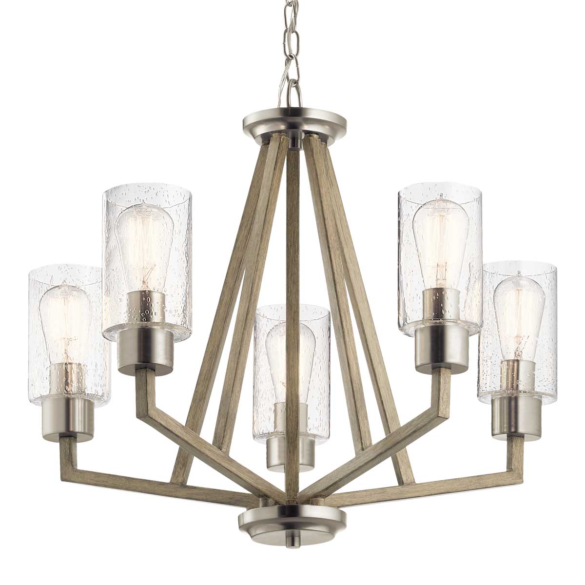 Kichler Deryn 5 Light Chandelier Grey
