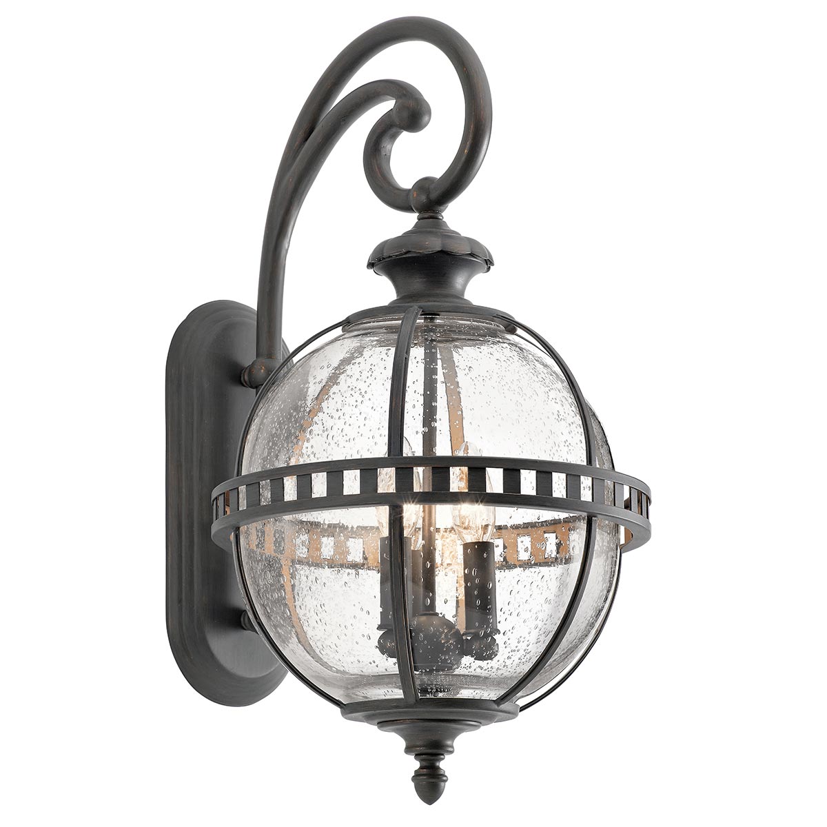 Kichler Halleron 3 Light Wall Lantern Grey