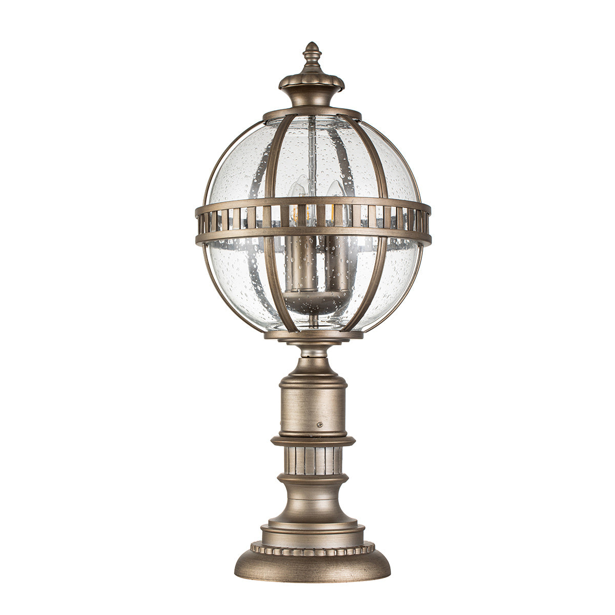 Kichler Halleron 3 Light Pedestal Lantern