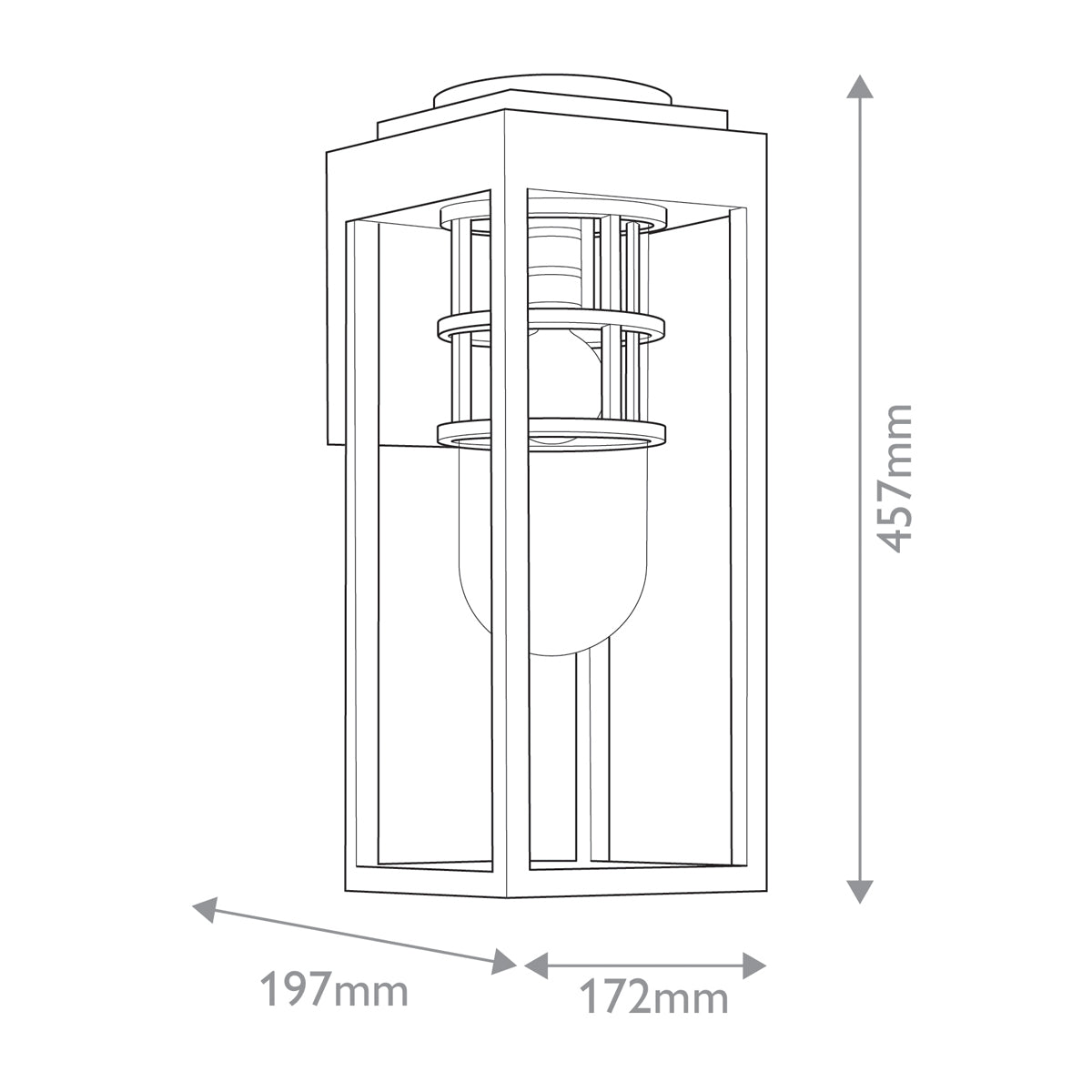 Kichler Hone Coastal 1 lt Medium Wall Lantern