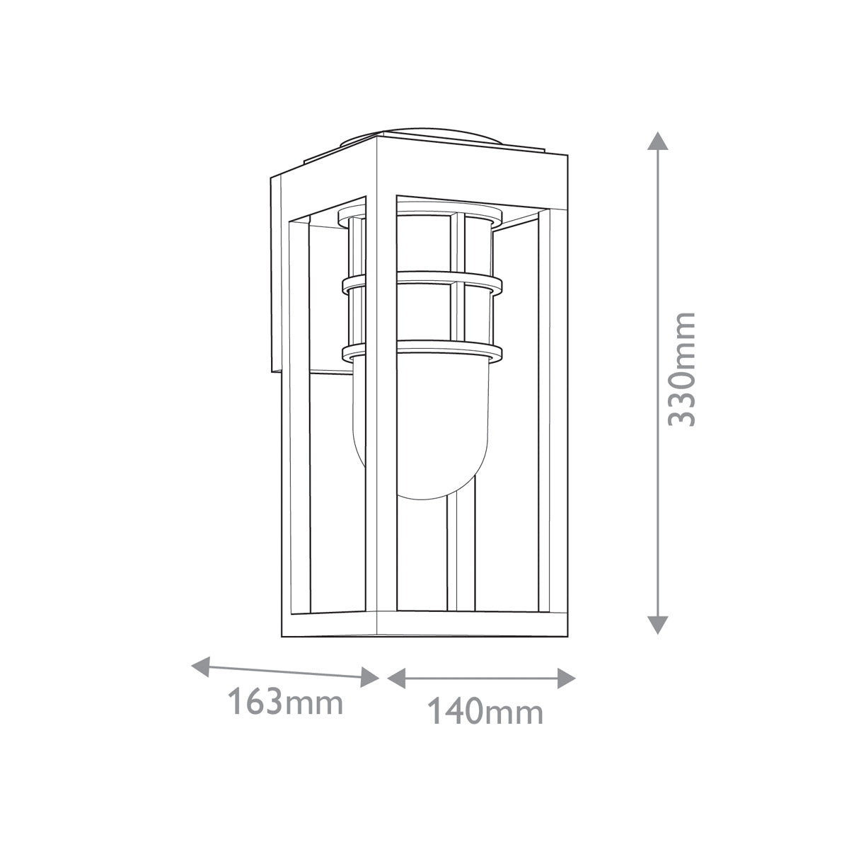 Kichler Hone Coastal 1 lt Small Wall Lantern