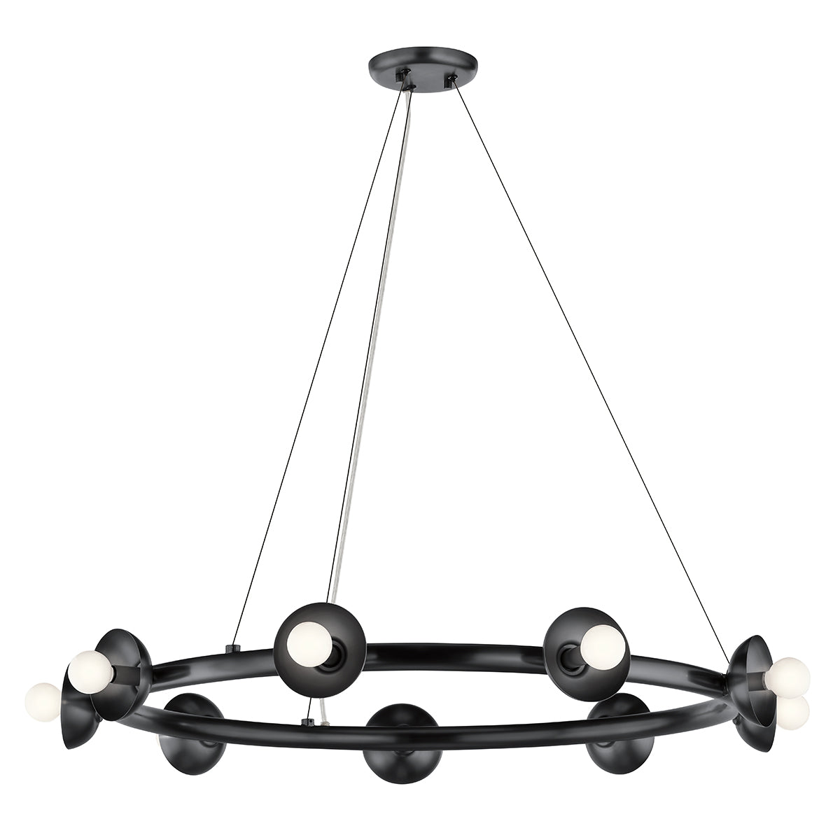Kichler Palta 9 Light Chandelier Black
