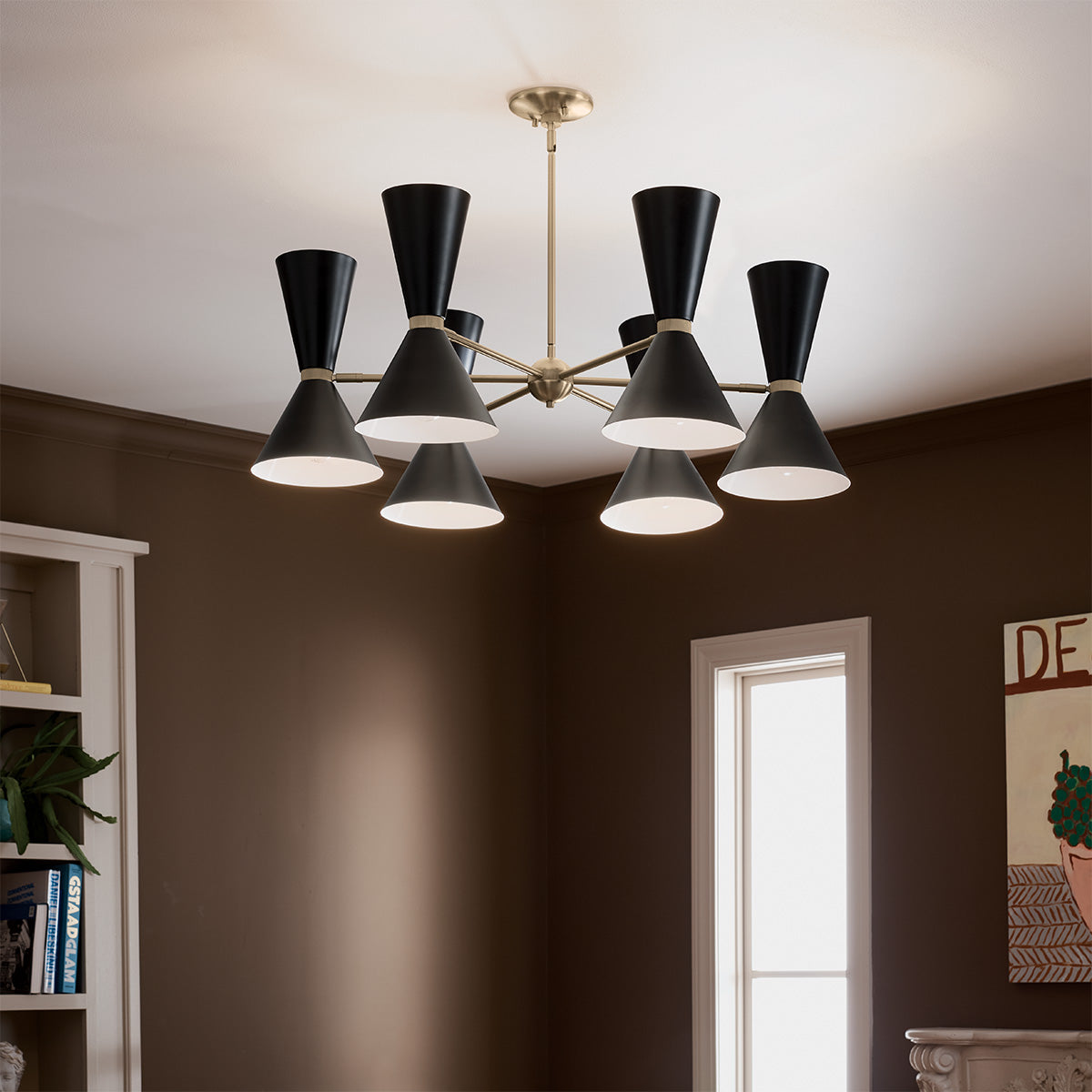 Kichler Phix 6 arm, 12 light up and down Chandelier