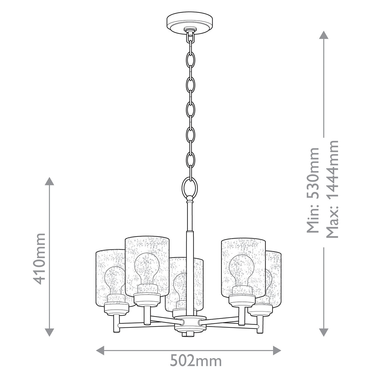 Kichler Winslow 5 lt Chandelier