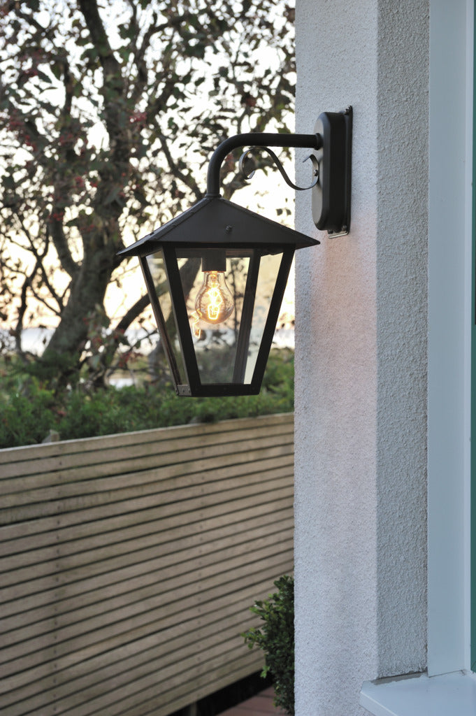 Konstsmide Benu Outdoor Wall Light Black – from Amos Lighting + Home