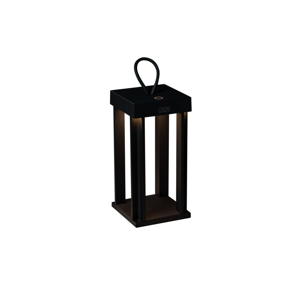 Konstsmide Cannes Outdoor USB Rechargeable Lamp Black – from Amos Lighting + Home