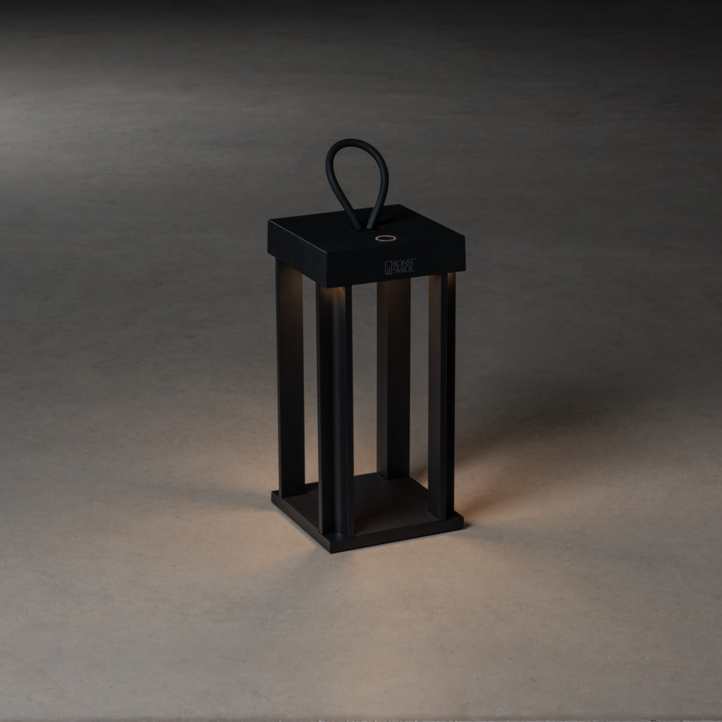 Konstsmide Cannes Outdoor USB Rechargeable Lamp Black – from Amos Lighting + Home