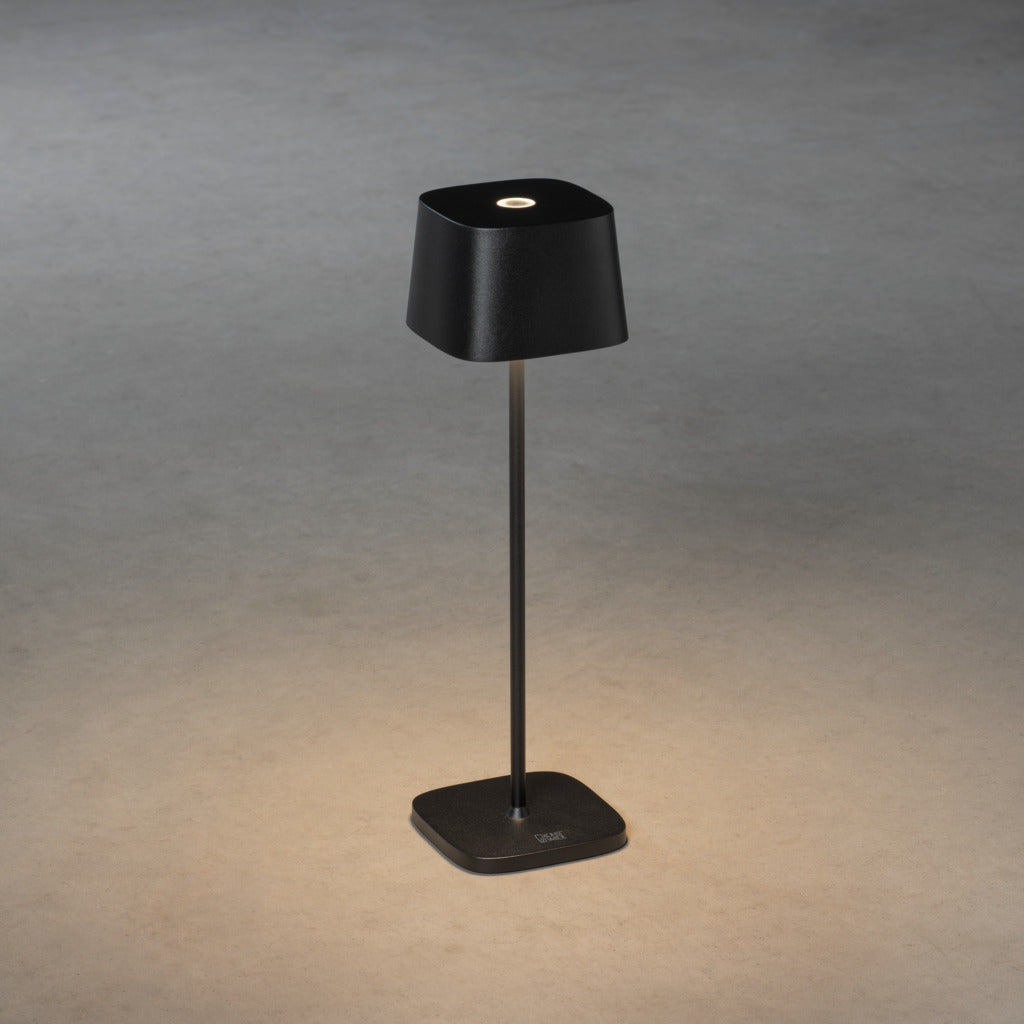 Konstsmide Capri Outdoor USB Rechargeable Table Lamp Black – from Amos Lighting + Home
