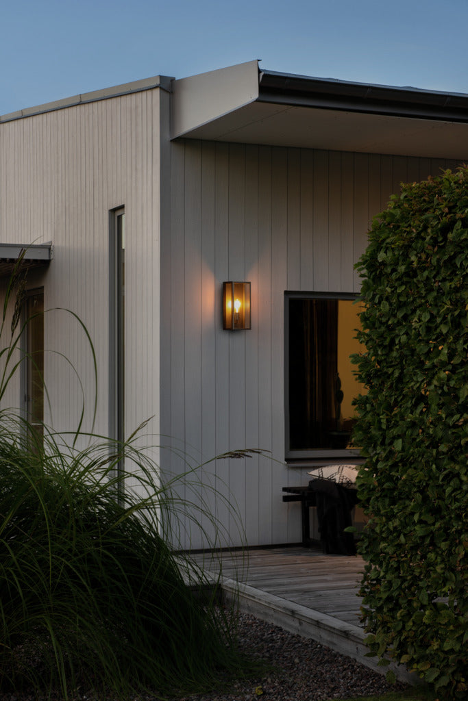 Konstsmide Capri Outdoor Wall Light Large, Black IP44 – from Amos Lighting + Home