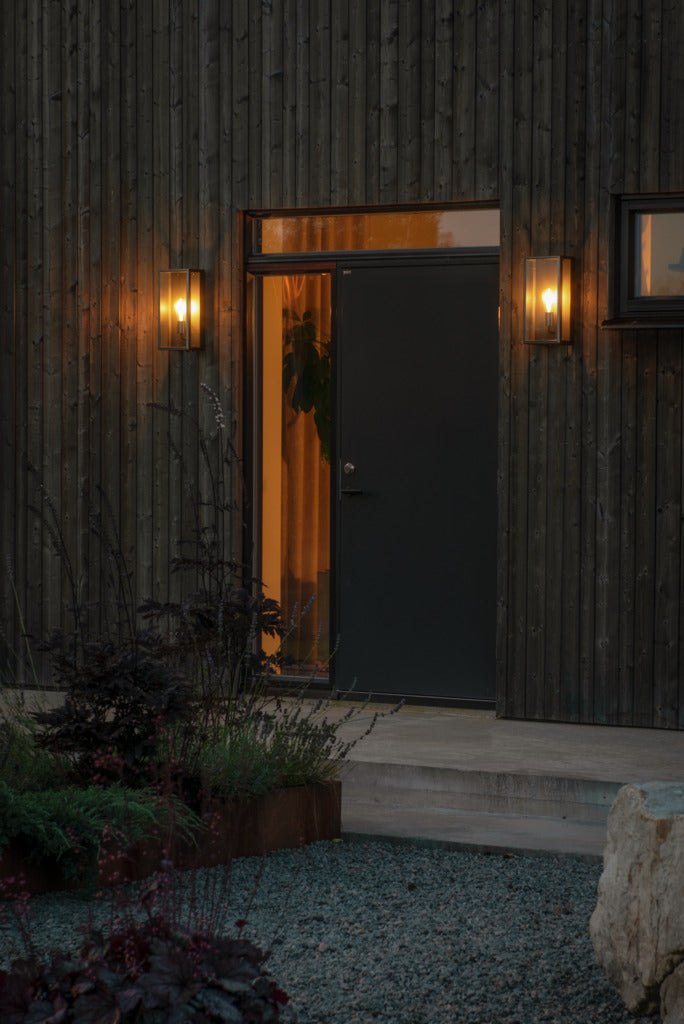 Konstsmide Capri Outdoor Wall Light Large, Black IP44 – from Amos Lighting + Home