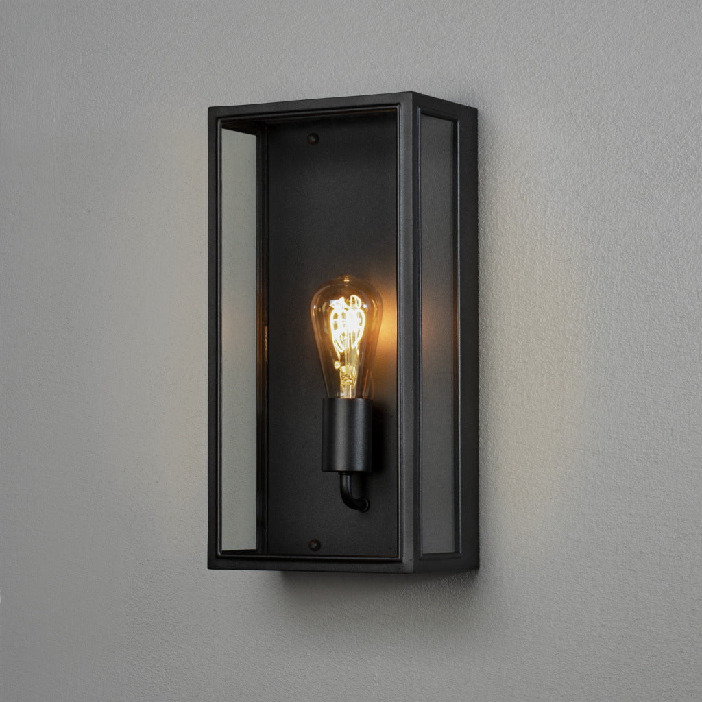 Konstsmide Capri Outdoor Wall Light Large, Black IP44 – from Amos Lighting + Home