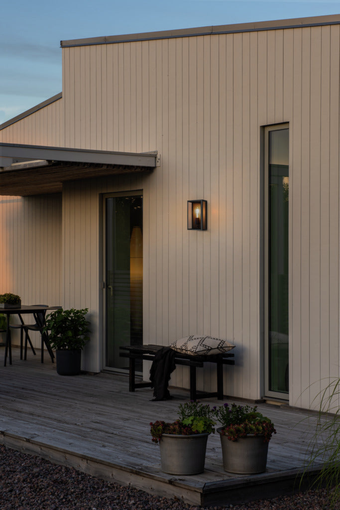 Konstsmide Capri Outdoor Wall Light Medium, Black IP44 – from Amos Lighting + Home