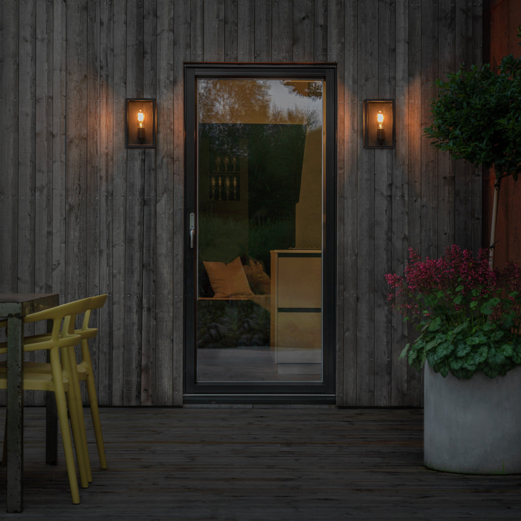 Konstsmide Capri Outdoor Wall Light Medium, Black IP44 – from Amos Lighting + Home