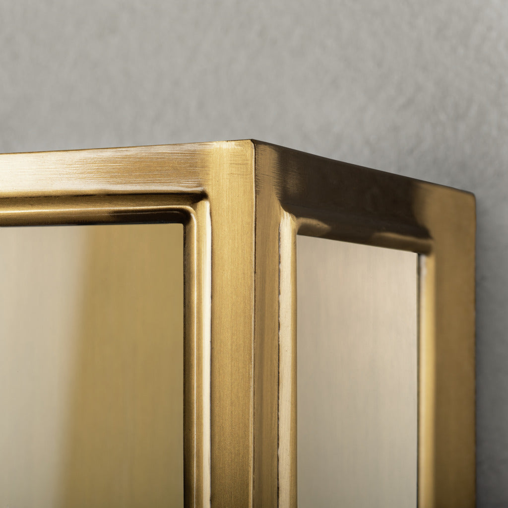 Konstsmide Capri Outdoor Wall Light Medium, Brass IP44 – from Amos Lighting + Home