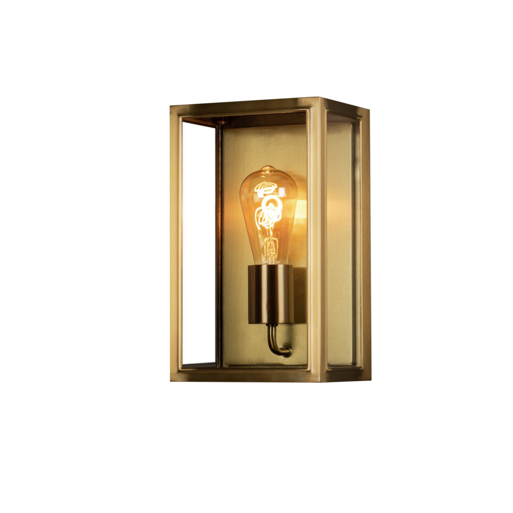 Konstsmide Capri Outdoor Wall Light Medium, Brass IP44 – from Amos Lighting + Home