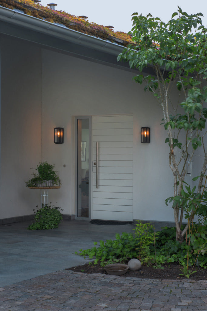 Konstsmide Capri Outdoor Wall Light Small, Black IP44 – from Amos Lighting + Home