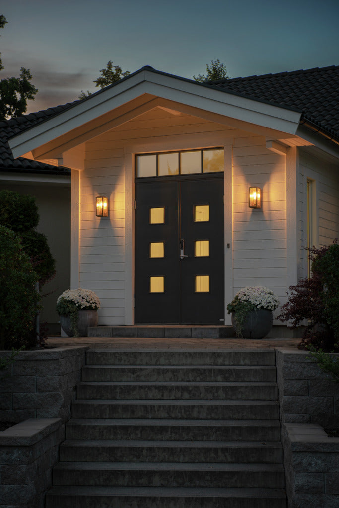 Konstsmide Capri Outdoor Wall Light Small, Brass IP44 – from Amos Lighting + Home