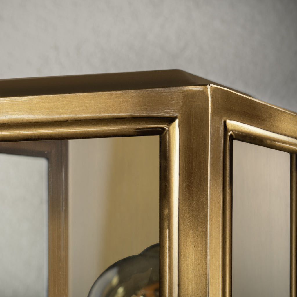 Konstsmide Capri Outdoor Wall Light Small, Brass IP44 – from Amos Lighting + Home