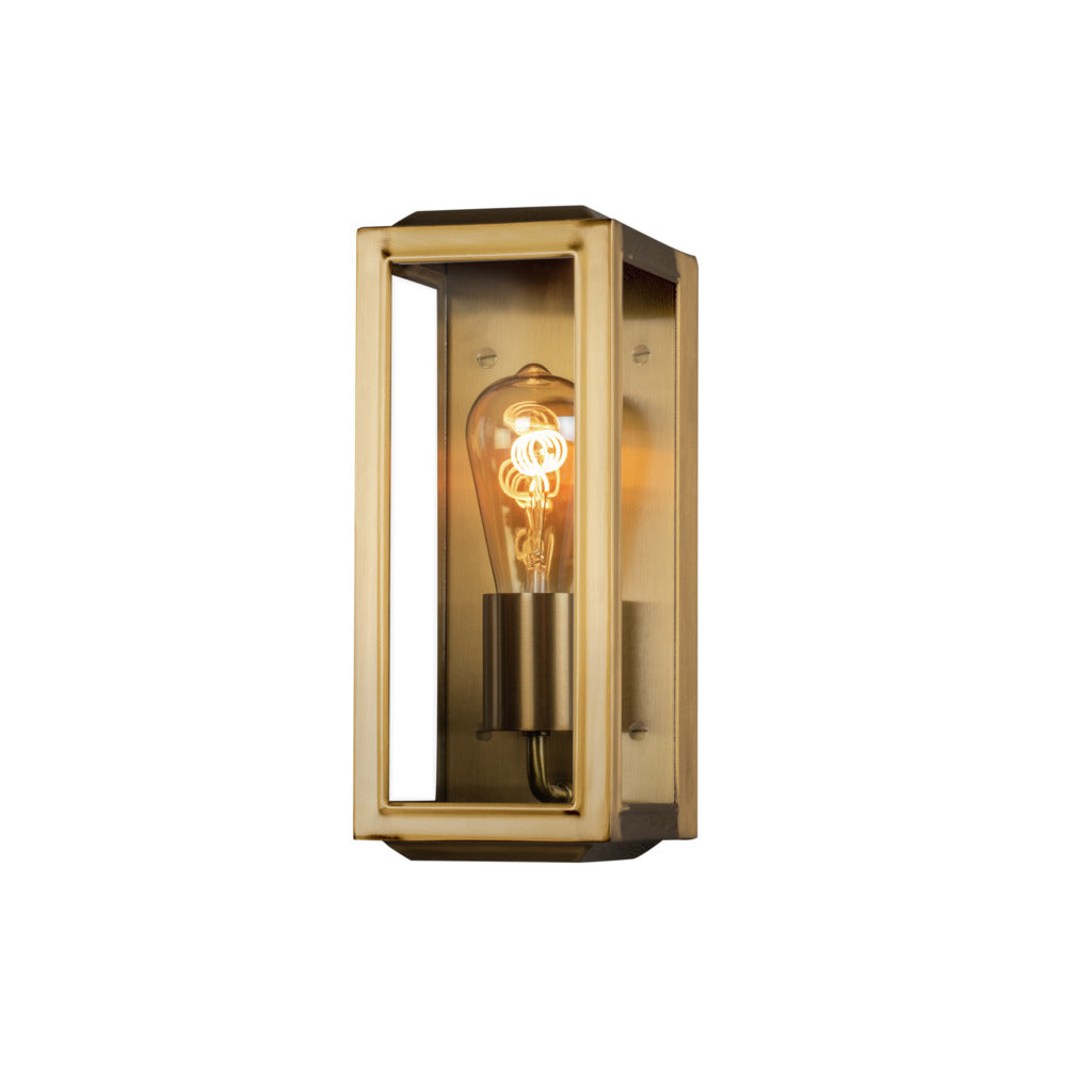 Konstsmide Capri Outdoor Wall Light Small, Brass IP44 – from Amos Lighting + Home