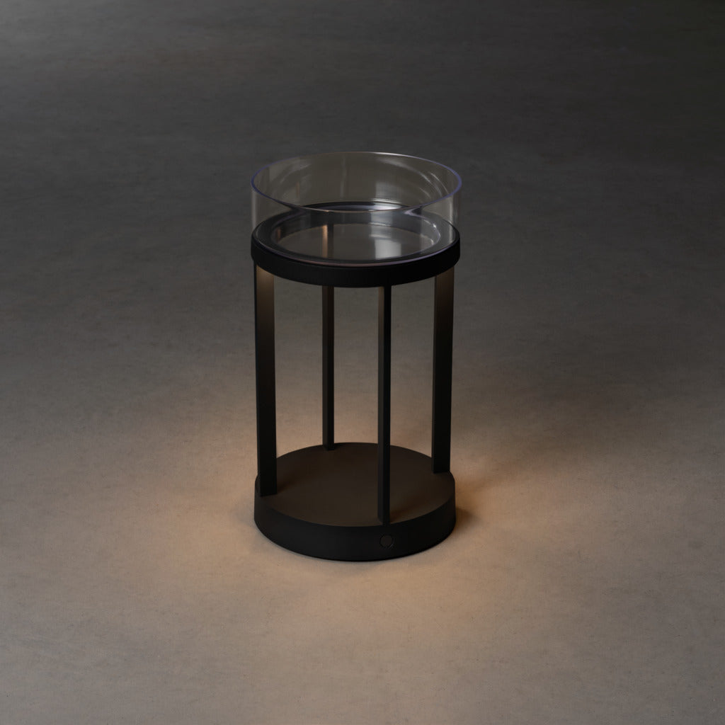 Konstsmide Chieti Outdoor USB Rechargeable Table Lamp Black – from Amos Lighting + Home