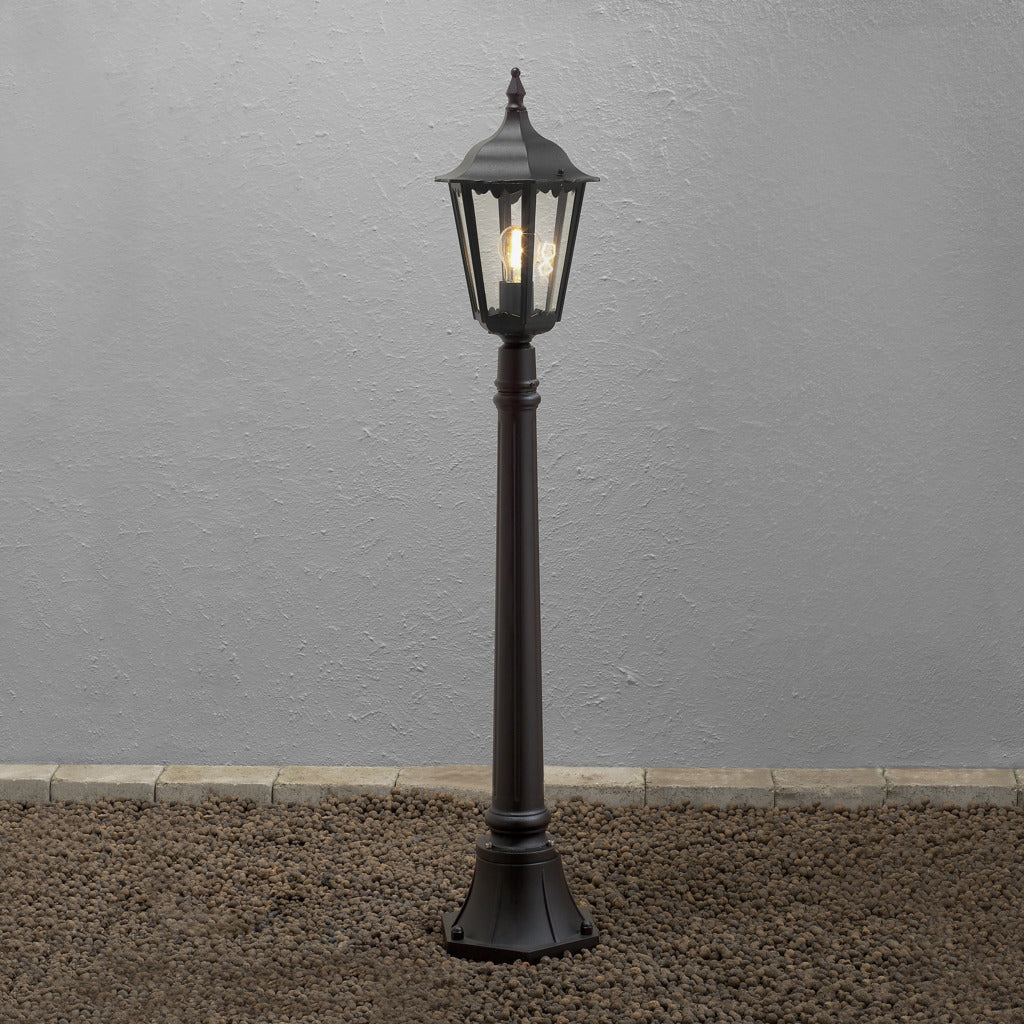 Konstsmide Firenze Outdoor Bollard Black IP43 – from Amos Lighting + Home