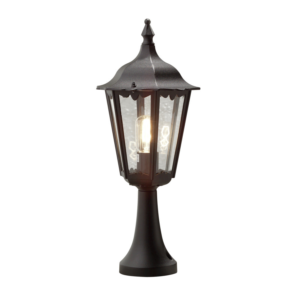 Konstsmide Firenze Outdoor Pedestal Light Black IP43 – from Amos Lighting + Home