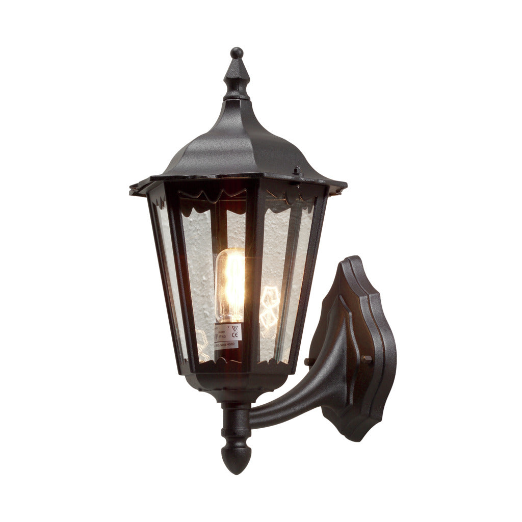 Konstsmide Firenze Outdoor Wall Light Up Black IP43 – from Amos Lighting + Home