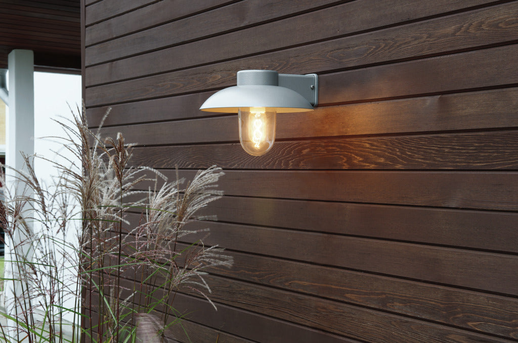 Konstsmide Mani Outdoor Wall Light Grey – from Amos Lighting + Home