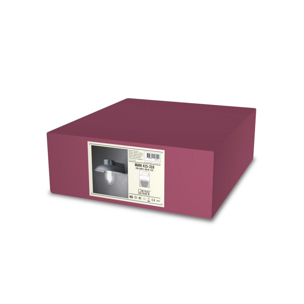 Konstsmide Mani Outdoor Wall Light Grey – from Amos Lighting + Home