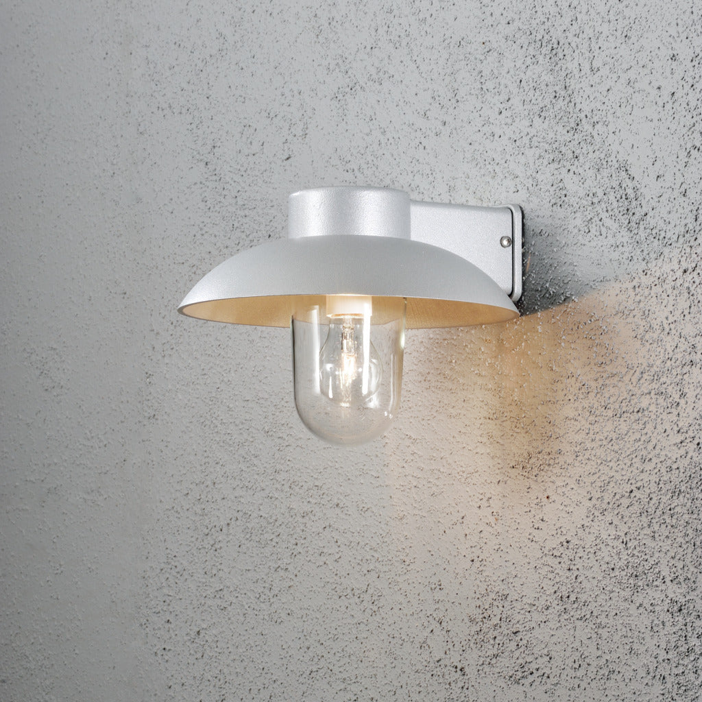 Konstsmide Mani Outdoor Wall Light Grey – from Amos Lighting + Home