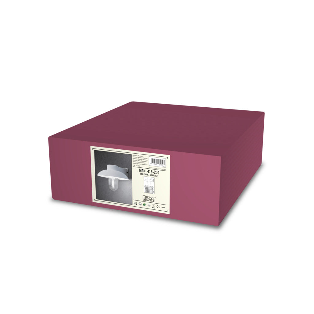 Konstsmide Mani Outdoor Wall Light Matt White – from Amos Lighting + Home