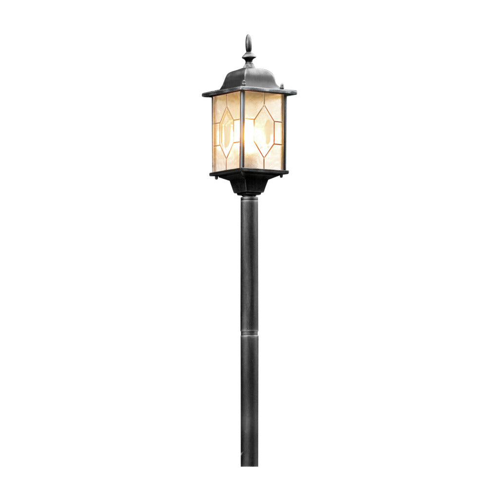 Konstsmide Milano Outdoor Bollard Black IP43 – from Amos Lighting + Home