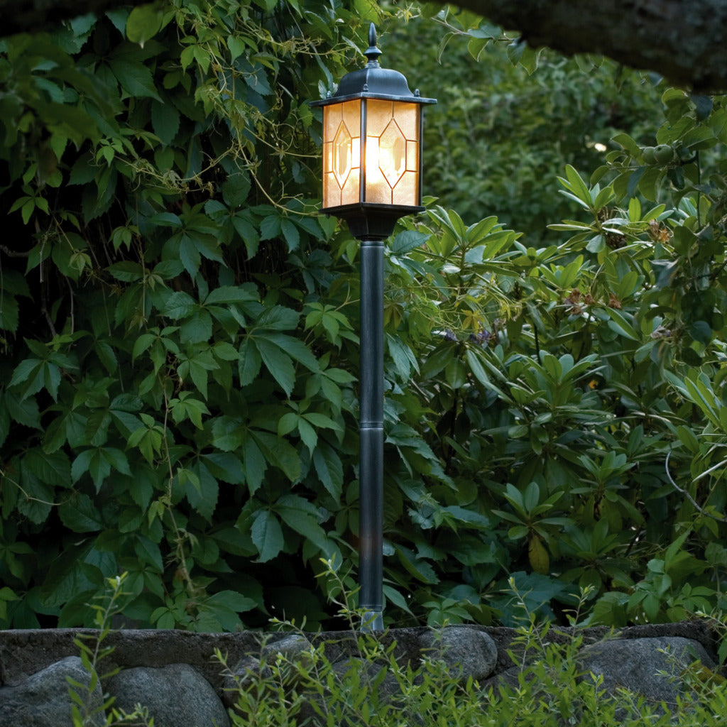 Konstsmide Milano Outdoor Bollard Black IP43 – from Amos Lighting + Home