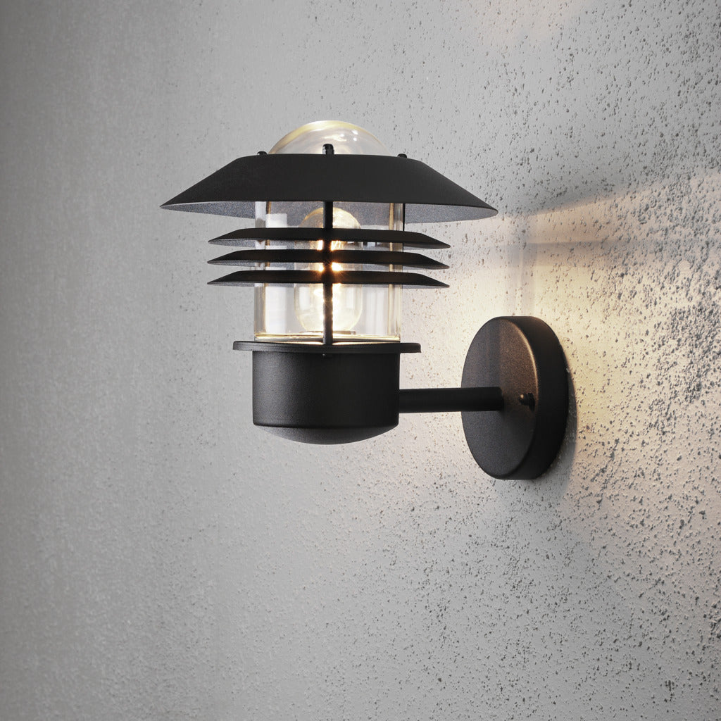 Konstsmide Modena 730 Outdoor Wall Light Black – from Amos Lighting + Home