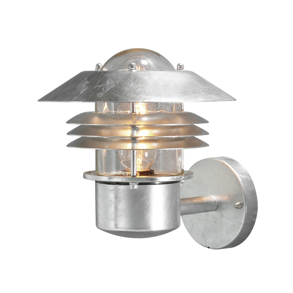 Konstsmide Modena 730 Outdoor Wall Light Galvanised – from Amos Lighting + Home
