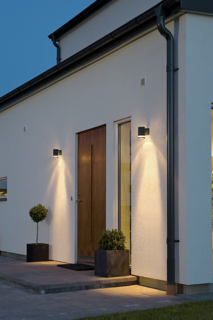 Konstsmide Modena Band Outdoor Wall Light Black – from Amos Lighting + Home