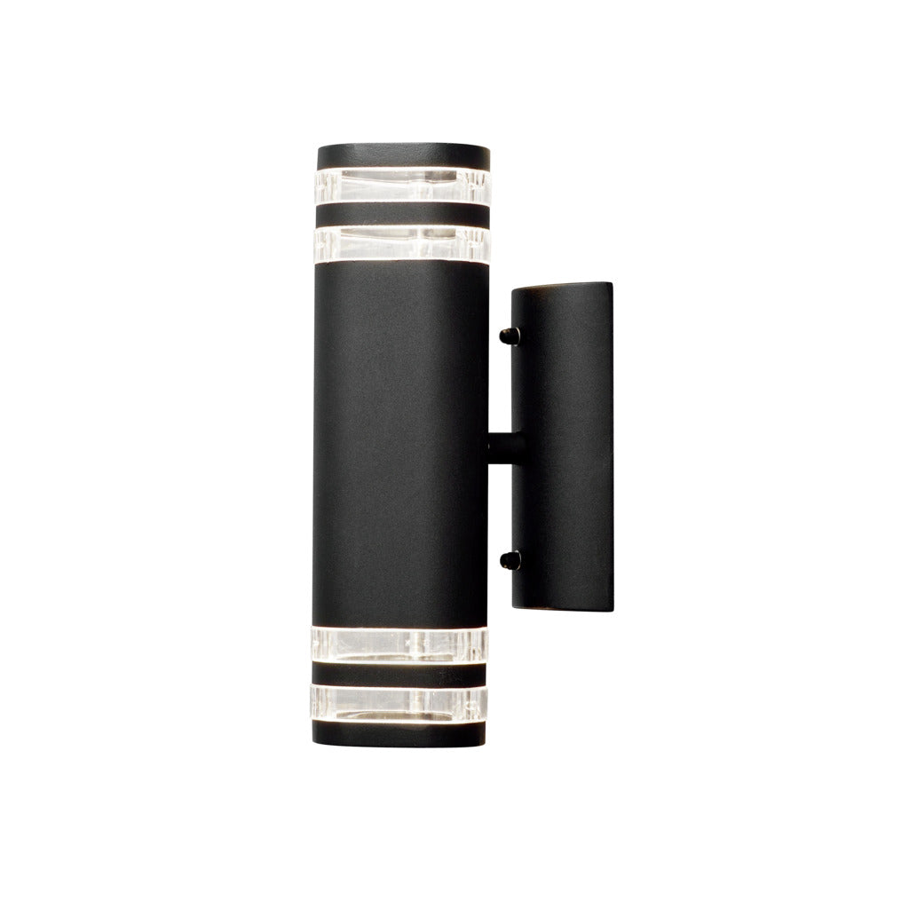Konstsmide Modena Double Band Outdoor Twin Wall Light Black – from Amos Lighting + Home