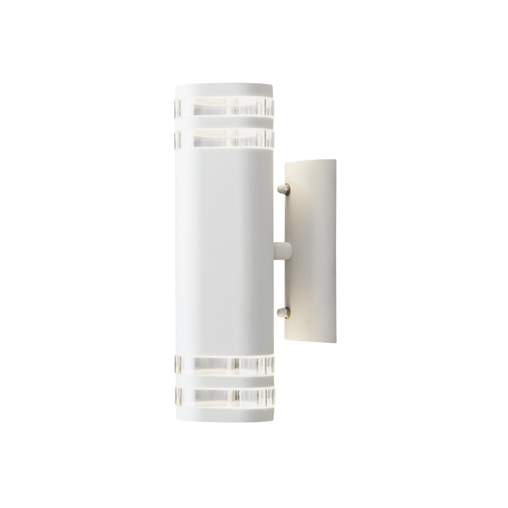 Konstsmide Modena Double Band Outdoor Twin Wall Light White – from Amos Lighting + Home