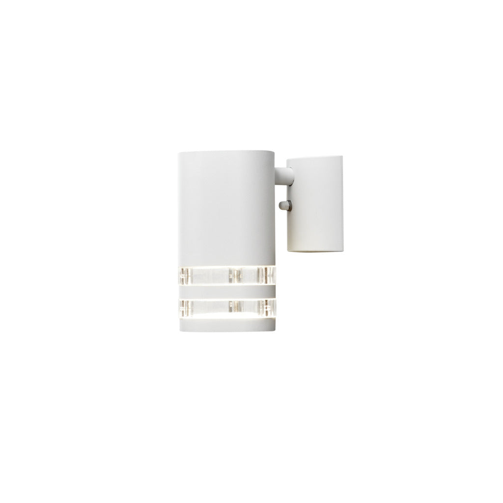 Konstsmide Modena Double Band Outdoor Wall Light White – from Amos Lighting + Home