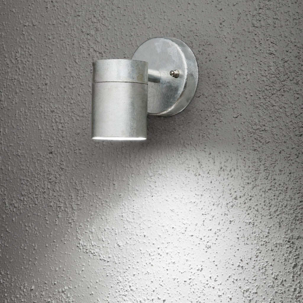 Konstsmide Modena Outdoor Wall Light Galvanised Steel – from Amos Lighting + Home
