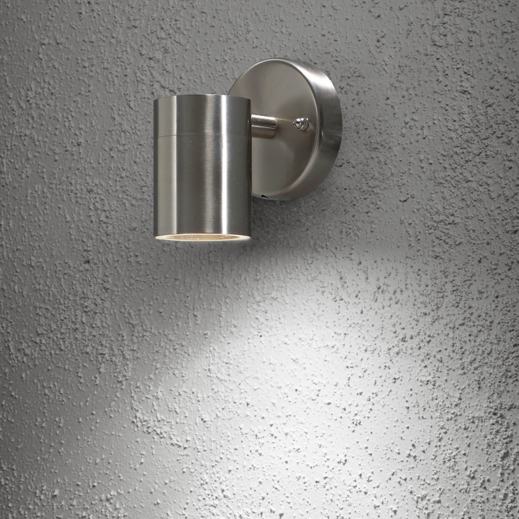 Konstsmide Modena Outdoor Wall Light Stainless Steel – from Amos Lighting + Home