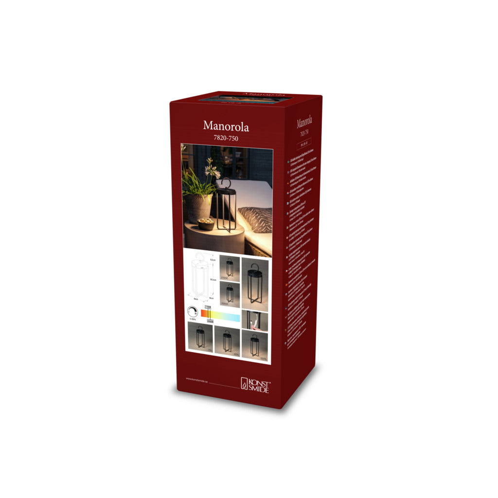 Konstsmide Monorola Outdoor USB Rechargeable Lamp Black – from Amos Lighting + Home