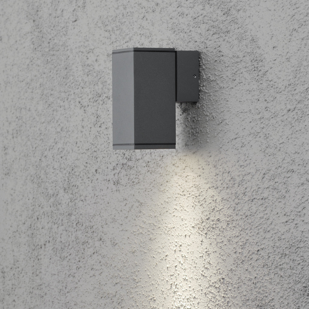 Konstsmide Monza Outdoor Wall Light Anthracite Grey – from Amos Lighting + Home